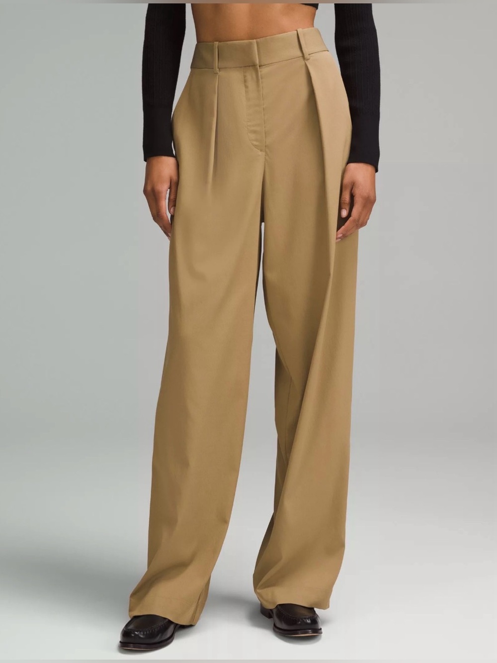 Lululemon Pleat-Front High-Rise Trouser Regular Tan Size 2